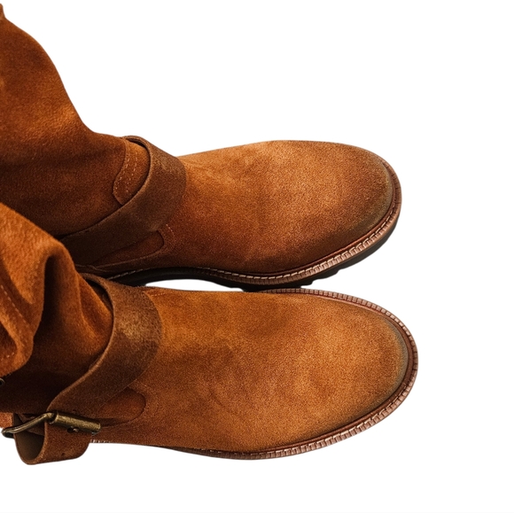 Sam Edelman Kinsley Brown Leather Suede Boho Booties NEW Womens - Picture 3 of 8